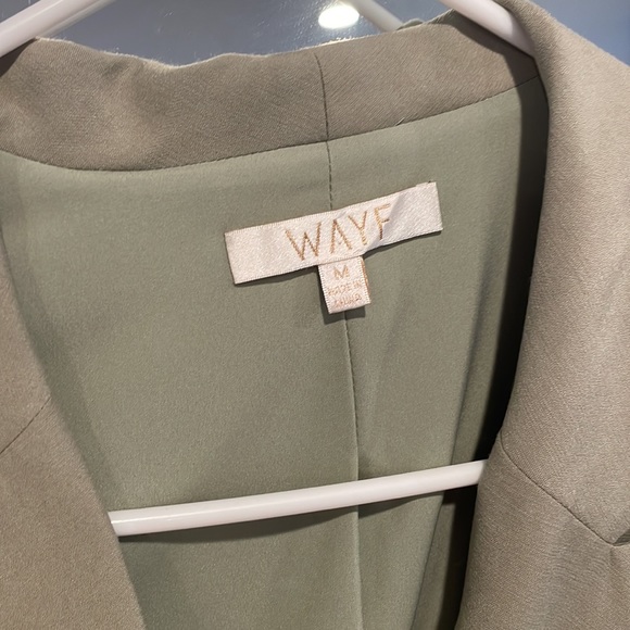 Wayf dad coat, sage green, perfect condition. Blazer. - Picture 3 of 4